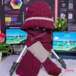 Maroon with light Gray